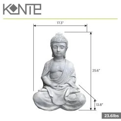 KANTE Lightweight Sitting Meditating Buddha Zen Indoor -Vigoro sales Store kante garden statues r141006 c80021 44 1000