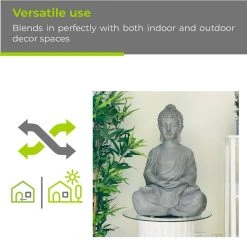 KANTE Lightweight Sitting Meditating Buddha Zen Indoor -Vigoro sales Store kante garden statues r141006 c80021 76 1000