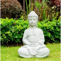 KANTE Lightweight Sitting Meditating Buddha Zen Indoor -Vigoro sales Store kante garden statues r141006 c80021 c3 1000