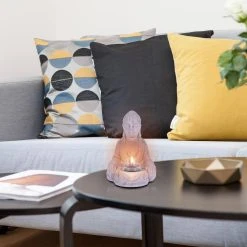 KANTE 6.5 in. H Gray Cement Sitting Buddha Garden Statue Tealight Candle Holder Ornament (2-Pack) 11 KANTE 6.5 in. H Gray Cement Sitting Buddha Garden Statue Tealight Candle Holder Ornament (2-Pack) -Vigoro sales Store kante garden statues sx20200178 4f 1000