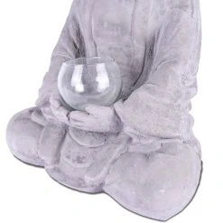 KANTE 14.17 in. H Gray Cement Meditating Buddha Garden Statue Tealight Candle Holder Ornament 15 KANTE 14.17 in. H Gray Cement Meditating Buddha Garden Statue Tealight Candle Holder Ornament -Vigoro sales Store kante garden statues sx20200179 76 1000