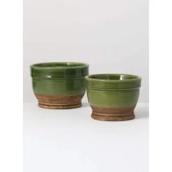 SULLIVANS Multi-Color Ceramic Planter (Set of 2) -Vigoro sales Store multicolor sullivans plant pots cm2925 4f 1000