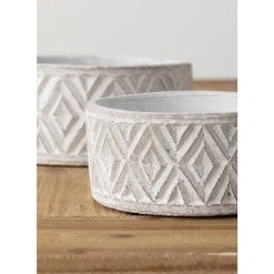 SULLIVANS Multi-Color Cement Planter (Set of 2) -Vigoro sales Store multicolor sullivans plant pots cmt1184 1f 1000