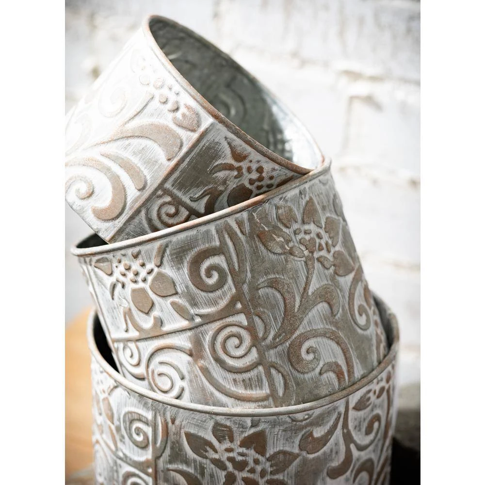 SULLIVANS Multi-Color Metal Planter (Set of 3) 6 SULLIVANS Multi-Color Metal Planter (Set of 3) - Image 4