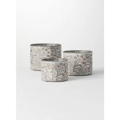 SULLIVANS Multi-Color Metal Planter (Set of 3) 11 SULLIVANS Multi-Color Metal Planter (Set of 3) -Vigoro sales Store multicolor sullivans plant pots met1680 44 1000