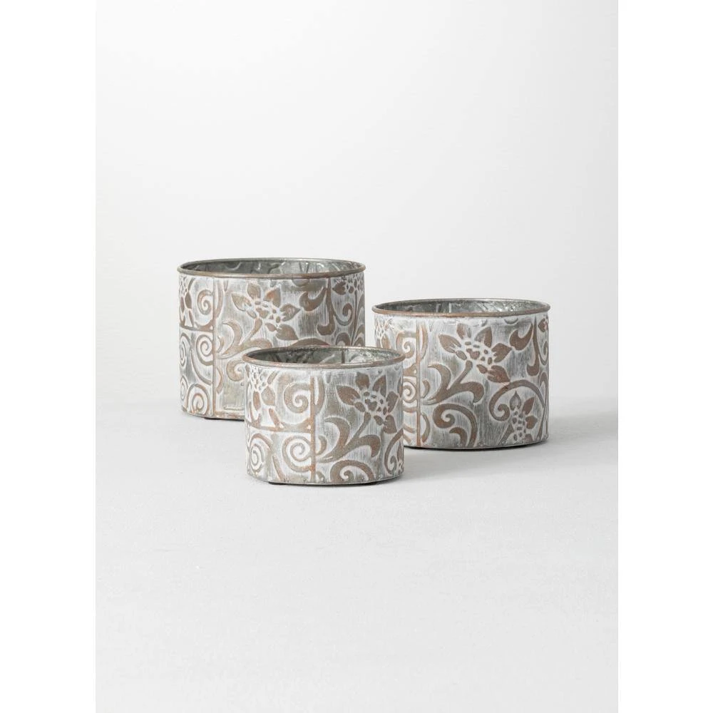 SULLIVANS Multi-Color Metal Planter (Set of 3) 7 SULLIVANS Multi-Color Metal Planter (Set of 3) - Image 5