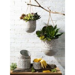 SULLIVANS Multi-Color Metal Planter (Set of 3) 9 SULLIVANS Multi-Color Metal Planter (Set of 3) -Vigoro sales Store multicolor sullivans plant pots met1680 4f 1000