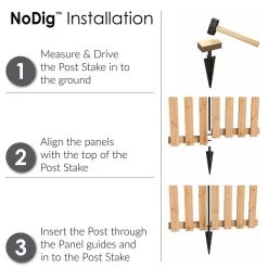 Vigoro 37.1 in. H x 45.35 in. W Cedar Garden Fence Panel -Vigoro sales Store natural cedar wood vigoro garden fencing 860664 a0 1000