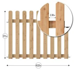Vigoro 37.1 in. H x 45.35 in. W Cedar Garden Fence Panel -Vigoro sales Store natural cedar wood vigoro garden fencing 860664 e1 1000