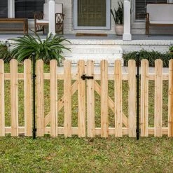 Vigoro 37.1 in. H x 48.3 in. W Cedar Garden Fence Gate -Vigoro sales Store natural cedar wood vigoro garden fencing 860671 1f 1000