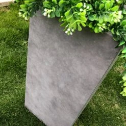 KANTE 24 in. H Square Natural Concrete/Fiberglass Indoor Outdoor Tall Modern Seamless Planter -Vigoro sales Store natural concrete kante plant pots osf0002b c80021 44 1000
