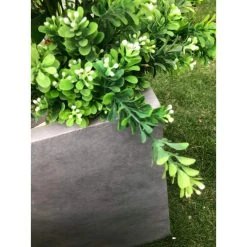 KANTE Set of 3 Lightweight Modern Square Outdoor Planters, 16 in., 12 in. and 10 in. Tall, Natural Concrete -Vigoro sales Store natural concrete kante plant pots rf0001abcc80021 76 1000