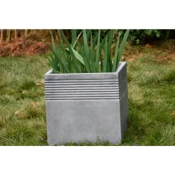 KANTE Small 15 in. Tall Natural Lightweight Concrete Modern Square Outdoor Planter -Vigoro sales Store natural concrete kante plant pots rf0128b c80021 31 1000