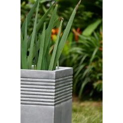 KANTE Small 15 in. Tall Natural Lightweight Concrete Modern Square Outdoor Planter -Vigoro sales Store natural concrete kante plant pots rf0128b c80021 a0 1000