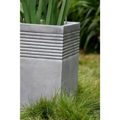 KANTE Small 15 in. Tall Natural Lightweight Concrete Modern Square Outdoor Planter -Vigoro sales Store natural concrete kante plant pots rf0128b c80021 d4 1000
