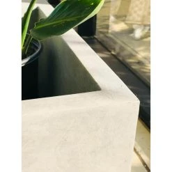 KANTE 37.4 in. L Natural Lightweight Concrete Modern Square Outdoor Planter -Vigoro sales Store natural concrete kante plant pots rf0151a c80021 4f 1000