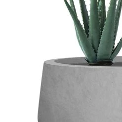 KANTE 21.6", 16.9", and 12.5"W Round Natural Concrete Elegant Planters, Set of 3 Outdoor Indoor Seamless w/ Drainage Hole -Vigoro sales Store natural concrete kante plant pots rf2015021abc c80021 1f 1000