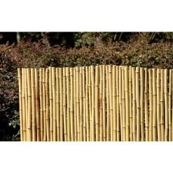 Vigoro 6 ft. x 8 ft. Natural Full Round Bamboo Fence 5 Vigoro 6 ft. x 8 ft. Natural Full Round Bamboo Fence -Vigoro sales Store natural vigoro garden fencing 4477403 c3 1000
