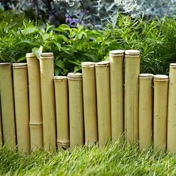Vigoro Natural Pipe Organ 8 in. Bamboo Garden Fence -Vigoro sales Store natural vigoro garden fencing 4477408 4f 1000