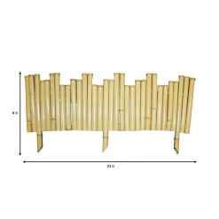 Vigoro Natural Pipe Organ 8 in. Bamboo Garden Fence -Vigoro sales Store natural vigoro garden fencing 4477408 c3 1000