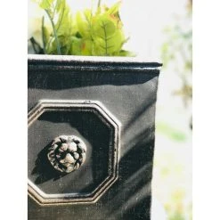 KANTE 12.6 in. Tall Oil Rubbed Bronze Lightweight Concrete Classic Square English Style Lion Head Planter 8 KANTE 12.6 in. Tall Oil Rubbed Bronze Lightweight Concrete Classic Square English Style Lion Head Planter -Vigoro sales Store oil rubbed bronze kante plant pots rf0172b c80201 4f 1000