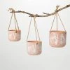 SULLIVANS Terracotta Herb Hanging Ceramic Planters - Set of 3 -Vigoro sales Store orange sullivans plant pots cm3008 64 1000