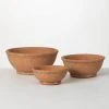 SULLIVANS Adobe Cement Dish Planter - Set of 3 2 SULLIVANS Adobe Cement Dish Planter - Set of 3 -Vigoro sales Store orange sullivans plant pots cmt1218 64 1000