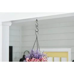 Vigoro 1.77 in. x 0.157 in. x 3.35 in. Black Metal Extender Hooks (2-Pack) -Vigoro sales Store powder coating vigoro plant hangers 541117 40 1000