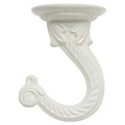 Vigoro 1.75 in. x 1.5 in. x 2.25 in. White Metal Large Ceiling Hook