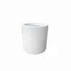 KANTE 9.8 in. W Round Pure White Concrete/Fiberglass Indoor Outdoor Modern Seamless Planter -Vigoro sales Store pure white kante plant pots osc0119a c80011 64 1000