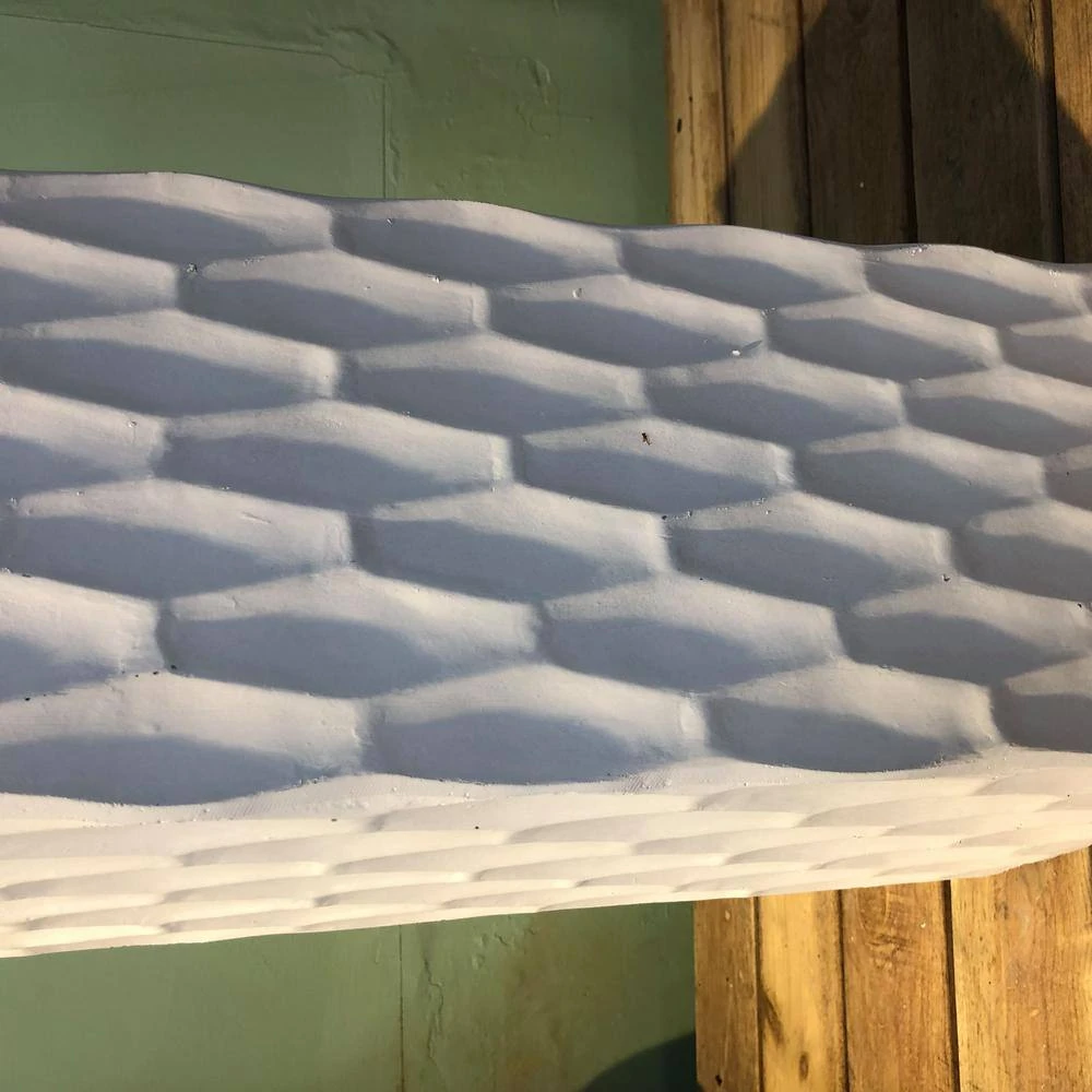 KANTE 23.6 in. H Square Pure White Concrete/Fiberglass Indoor Outdoor Elegant Retro Tall Planter 7 KANTE 23.6 in. H Square Pure White Concrete/Fiberglass Indoor Outdoor Elegant Retro Tall Planter - Image 5