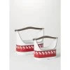 SULLIVANS Red and White Reindeer Metal Trugs with Wood Handles (Set of 2) -Vigoro sales Store red sullivans plant pots met1740 64 1000