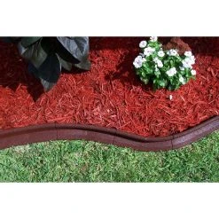 Vigoro EcoBorder 4 ft. Red Rubber Edging (48-Count/Pallet) -Vigoro sales Store red vigoro rubber edging ecobrd rd 48 44 1000