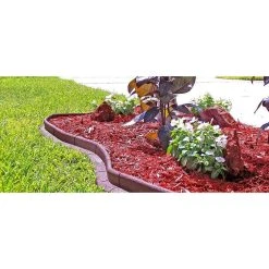 Vigoro EcoBorder 4 ft. Red Rubber Landscape Edging (6-Pack) -Vigoro sales Store red vigoro rubber edging ecobrd red 6pk 44 1000