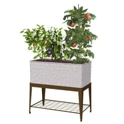 Vigoro Vintage Steel Stand Up Garden Planter with Stand 9 Vigoro Vintage Steel Stand Up Garden Planter with Stand -Vigoro sales Store rust and galvanized vigoro elevated garden beds 82231hd 4f 1000