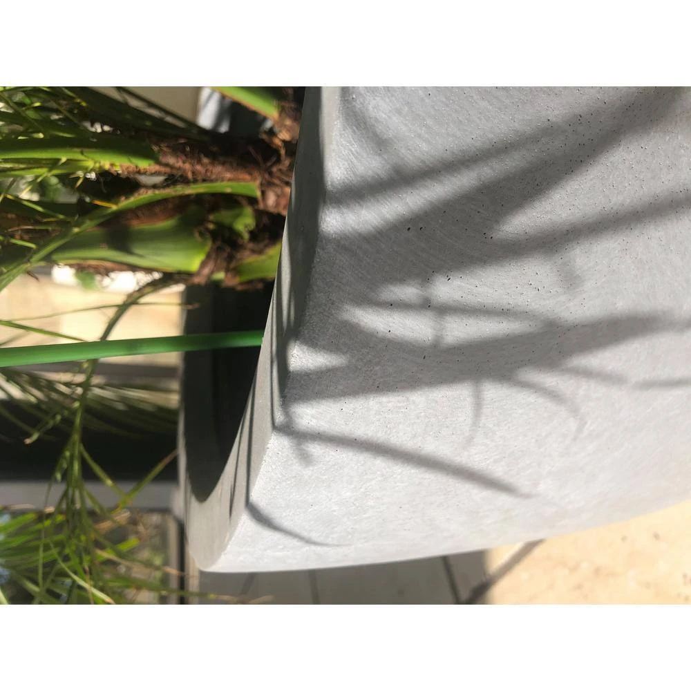 KANTE 20 in., 16 in. and 12 in. W Round Slate Gray Concrete/Fiberglass Indoor Outdoor Elegant Bowl Planters (Set of 3) 9 KANTE 20 in., 16 in. and 12 in. W Round Slate Gray Concrete/Fiberglass Indoor Outdoor Elegant Bowl Planters (Set of 3) - Image 7