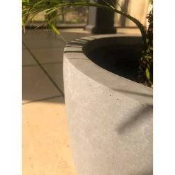 KANTE 18", 14" and 10"W Round Slate Gray Lightweight Concrete/Fiberglass Indoor Outdoor Elegant Seamless Planters (Set of 3) 15 KANTE 18", 14" and 10"W Round Slate Gray Lightweight Concrete/Fiberglass Indoor Outdoor Elegant Seamless Planters (Set of 3) -Vigoro sales Store slate gray kante plant pots osc0050abc c60611 1f 1000