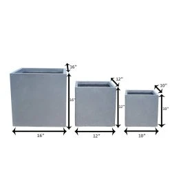 KANTE 16 in. x 12 in. and 10 in. W Square Slate Gray Concrete/Fiberglass Indoor Outdoor Elegant Planters 9 KANTE 16 in. x 12 in. and 10 in. W Square Slate Gray Concrete/Fiberglass Indoor Outdoor Elegant Planters -Vigoro sales Store slate gray kante plant pots osf0001abc c60611 1f 1000