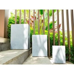 KANTE 19 in. x 16 in. and 13 in. H Square Slate Gray Concrete/Fiberglass Indoor Outdoor Elegant Planters (Set of 3) 13 KANTE 19 in. x 16 in. and 13 in. H Square Slate Gray Concrete/Fiberglass Indoor Outdoor Elegant Planters (Set of 3) -Vigoro sales Store slate gray kante plant pots osf0007abc c60611 4f 1000