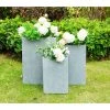 KANTE 19 in. x 16 in. and 13 in. H Square Slate Gray Concrete/Fiberglass Indoor Outdoor Elegant Planters (Set of 3) 2 KANTE 19 in. x 16 in. and 13 in. H Square Slate Gray Concrete/Fiberglass Indoor Outdoor Elegant Planters (Set of 3) -Vigoro sales Store slate gray kante plant pots osf0007abc c60611 64 1000