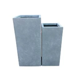 KANTE 19 in. and 16 in. H Square Slate Gray Concrete/Fiberglass Indoor Outdoor Modern Seamless Planters 8 KANTE 19 in. and 16 in. H Square Slate Gray Concrete/Fiberglass Indoor Outdoor Modern Seamless Planters -Vigoro sales Store slate gray kante plant pots osf0007bc c60611 4f 1000