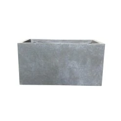 KANTE 23 in. L Rectangular Slate Gray Concrete/Fiberglass Indoor Outdoor Modern Planter