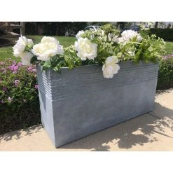 KANTE 31.5 in. L Slate Gray Lightweight Concrete Modern Rectangle Outdoor Planter 13 KANTE 31.5 in. L Slate Gray Lightweight Concrete Modern Rectangle Outdoor Planter -Vigoro sales Store slate gray kante plant pots rf0131b c60611 4f 1000