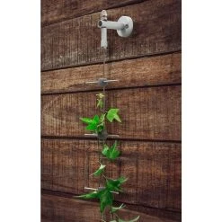 Vigoro 8 ft. Stainless Steel Wire Rope Plant Trellis -Vigoro sales Store stainless steel vigoro tomato cages 822222 1f 1000