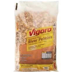 Vigoro 0.5 cu. ft. Bagged River Pebble Landscape Rock -Vigoro sales Store vigoro bagged landscape rocks 54250v 1d 1000