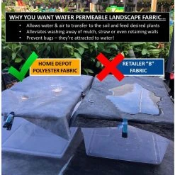 Vigoro 4 ft. x 100 ft. Heavy-Duty Polyester Weed Barrier Landscape Fabric 18 Vigoro 4 ft. x 100 ft. Heavy-Duty Polyester Weed Barrier Landscape Fabric -Vigoro sales Store vigoro landscape fabric 2549rv fa 1000