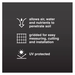 Vigoro 6 ft. x 100 ft. 2 oz. Black Flatbond (Non-Woven) Weed Barrier -Vigoro sales Store vigoro landscape fabric 46617 c3 1000