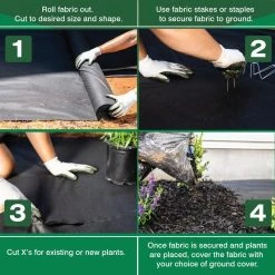 Vigoro 4 ft. x 100 ft. Weed Barrier Landscape Fabric -Vigoro sales Store vigoro landscape fabric nmv04100b fa 1000