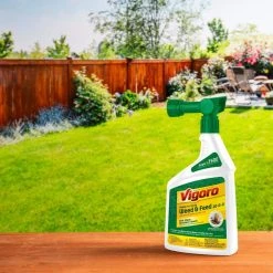 Vigoro 32 oz. 7,500 sq. ft. Spring Ready-to-Spray Concentrate Weed and Feed Lawn Fertilizer -Vigoro sales Store vigoro lawn fertilizers hg 52511 2 40 1000