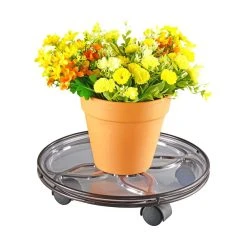 Vigoro 13.6 in. x 13.6 in. x 2.8 in. Brown Metal Plant Caddy 8 Vigoro 13.6 in. x 13.6 in. x 2.8 in. Brown Metal Plant Caddy -Vigoro sales Store vigoro planter caddies 154208 4f 1000